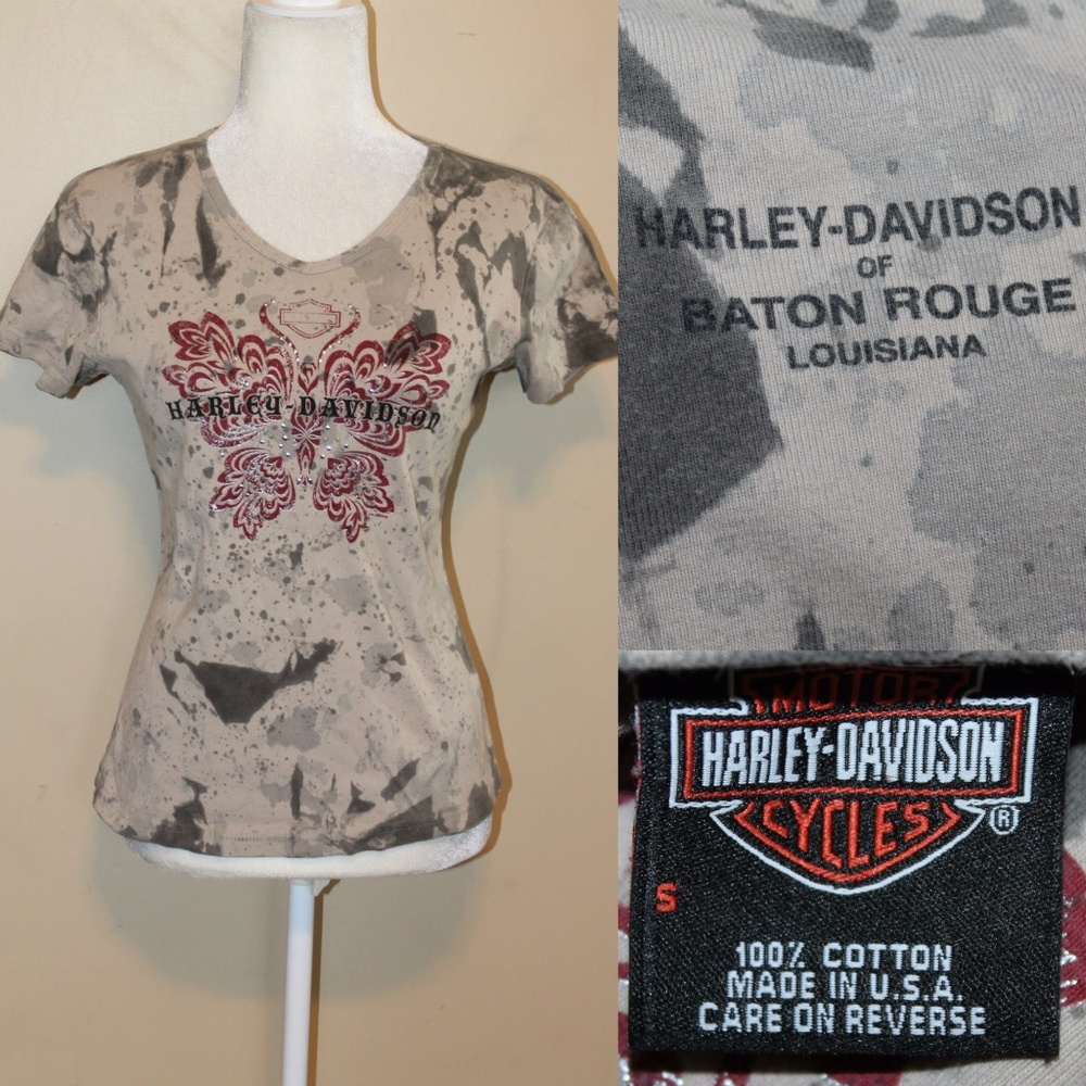 HARLEY DAVIDSON Short Sleeve Ladies T shirt Small
